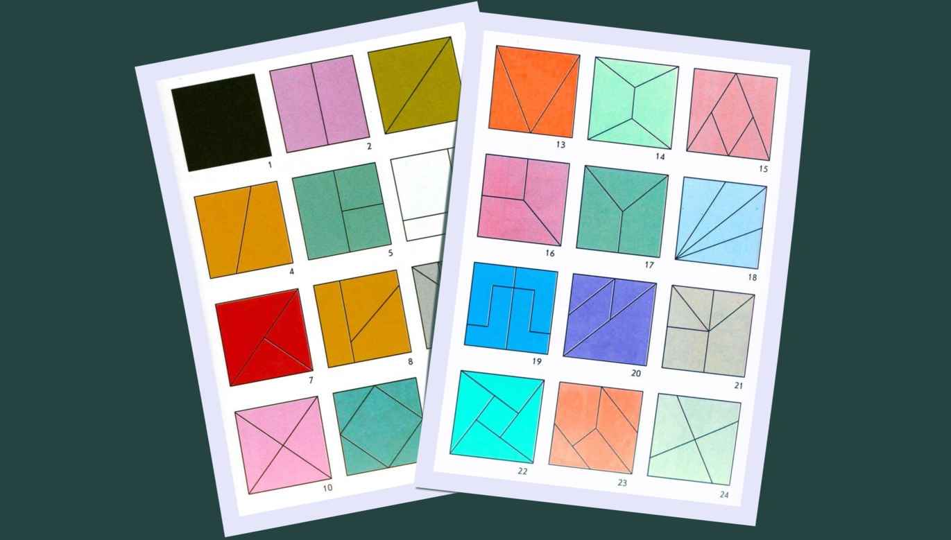 Fold the square by educational method of Nikitin