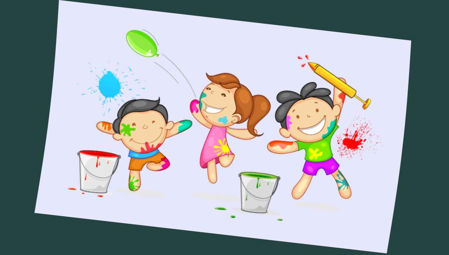 Festival of colours | Art drawings for kids, Watercolor art face, Super easy  drawings