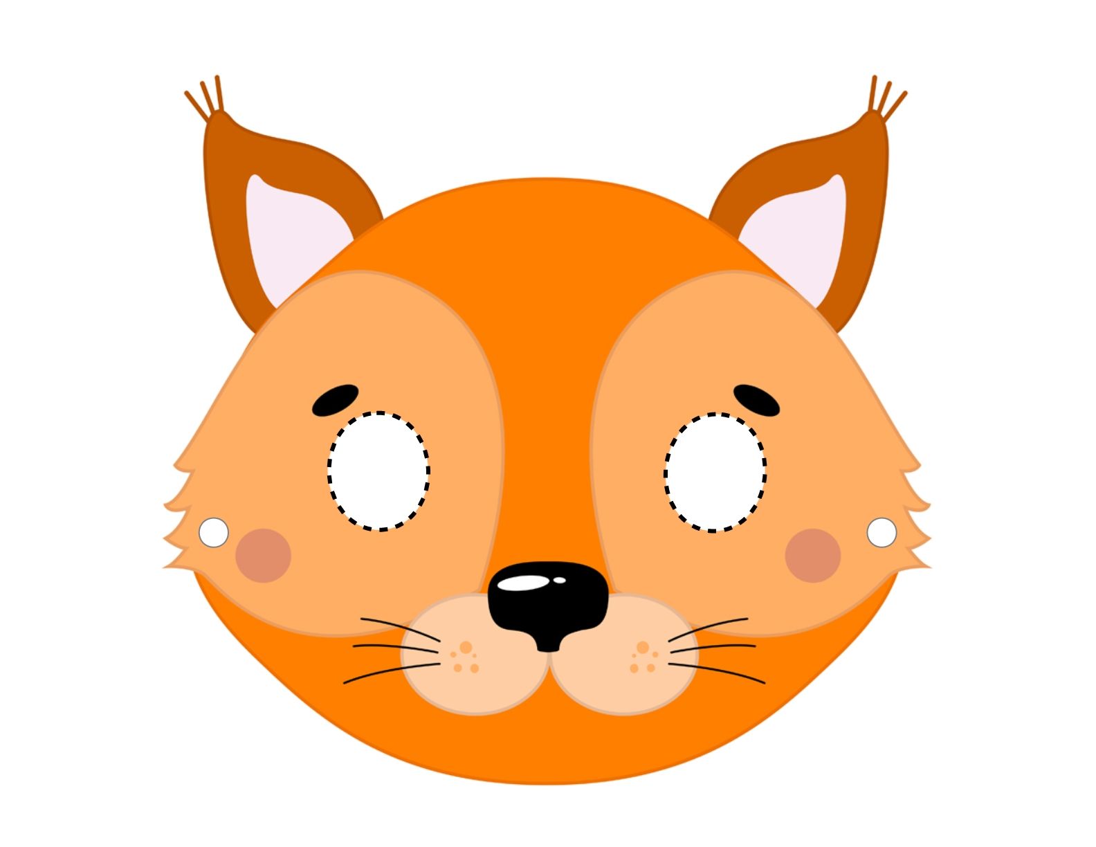 Paper Animal Masks For Children