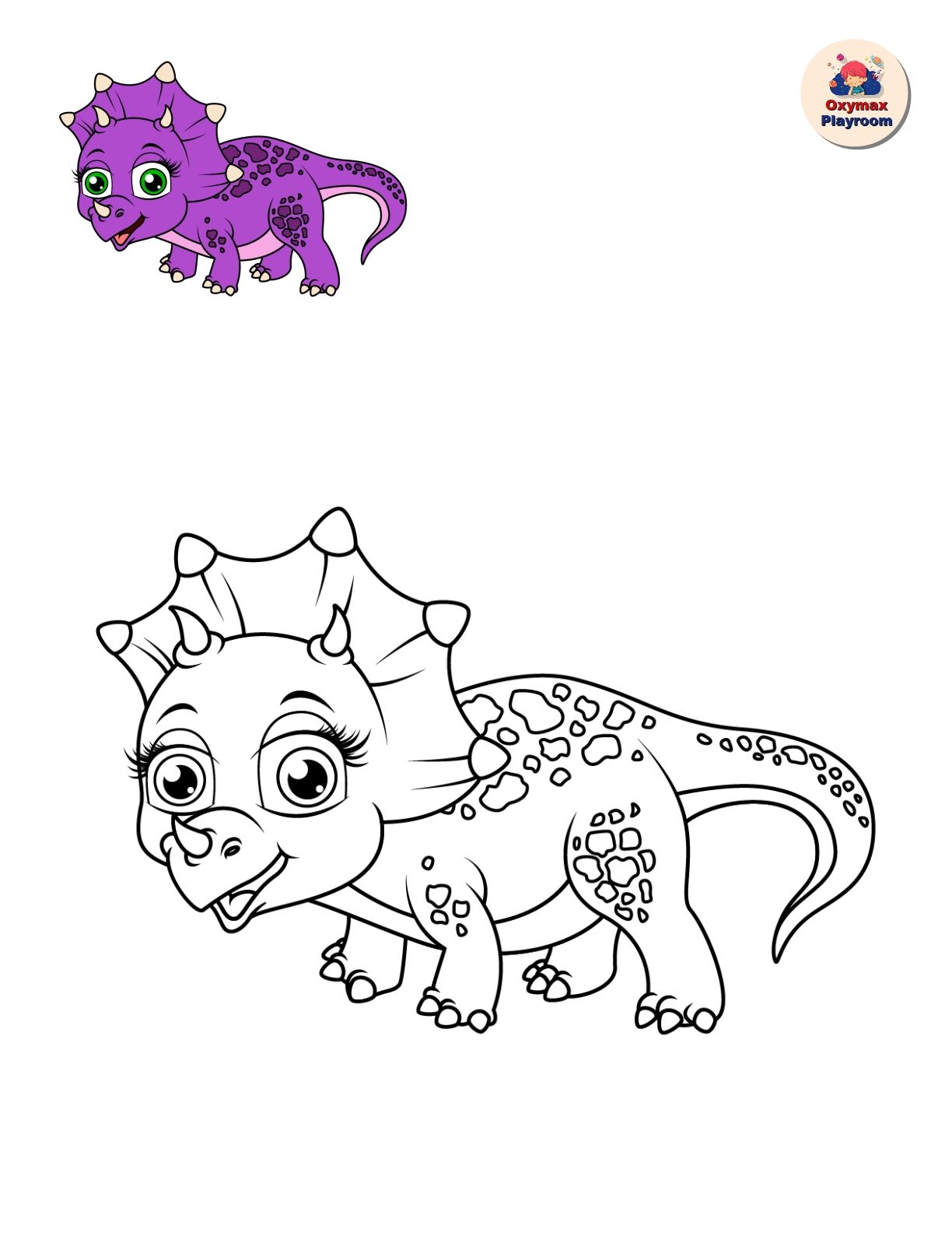 Coloring Pages For Children Dinosaurs 