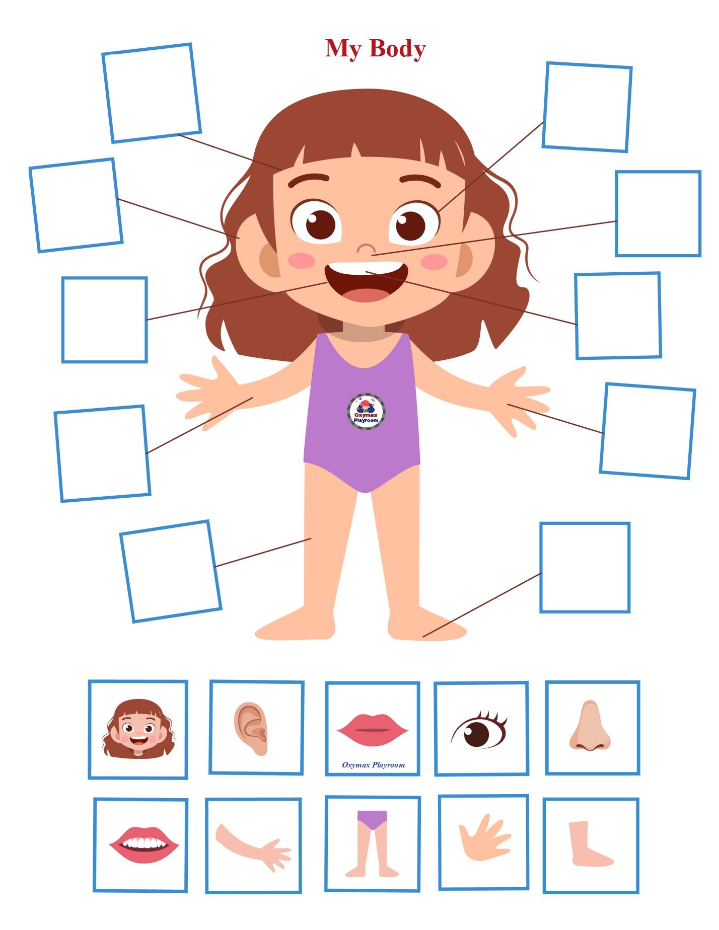 body parts online worksheet for kindergarten pin on science