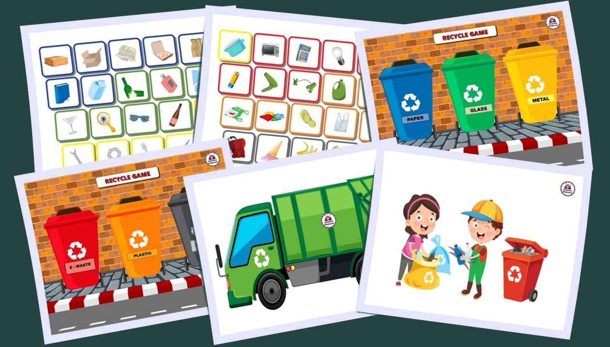Sorting Trash - Earth Day Recycling Game for Kids