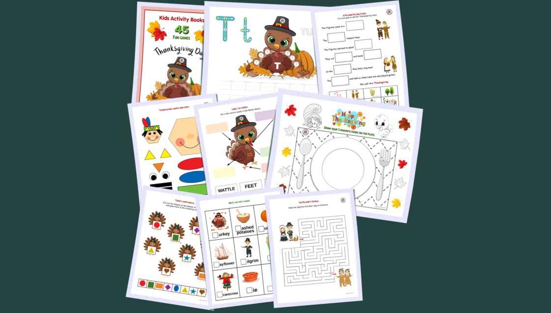 Thanksgiving Printable Activities for Kids
