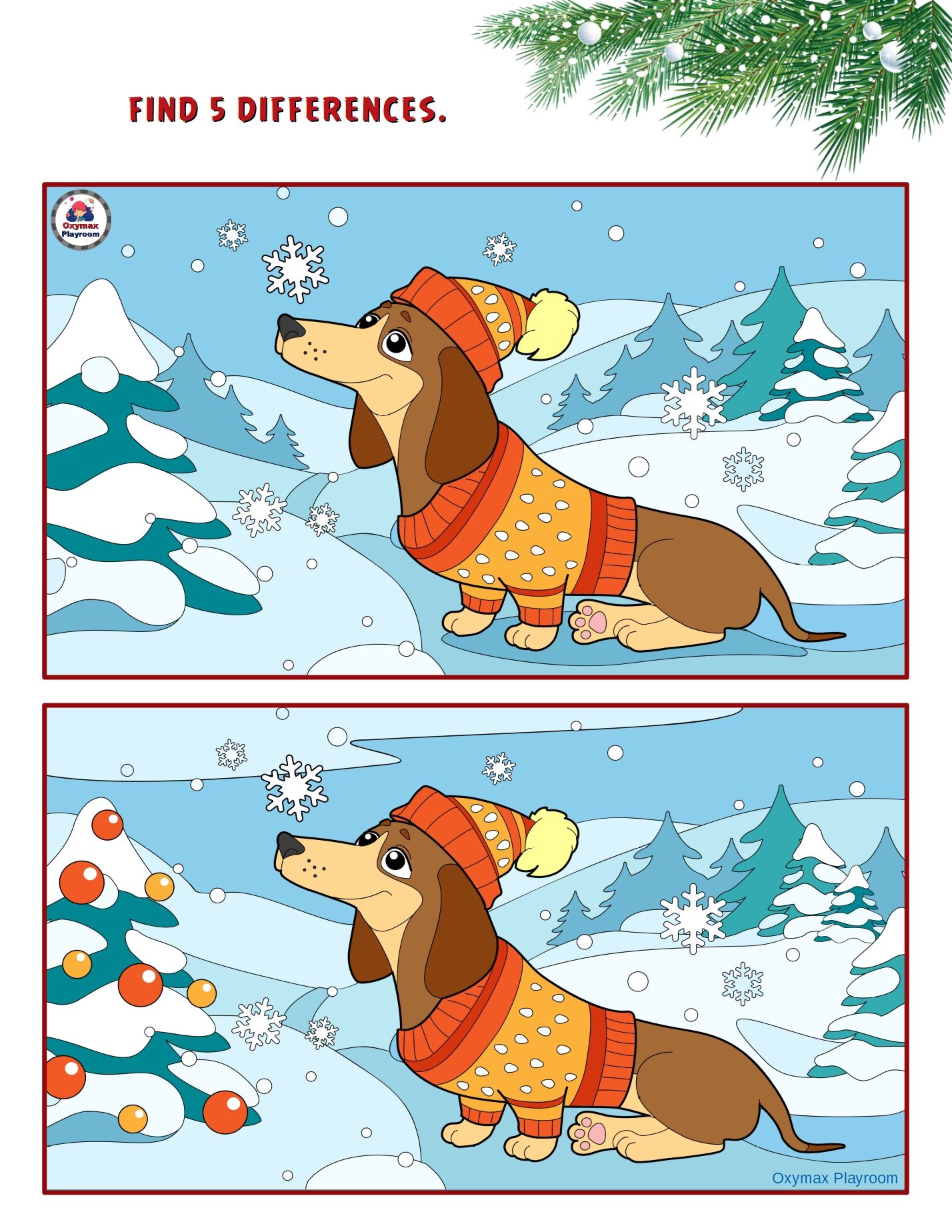 Spot Differences Game Printables
