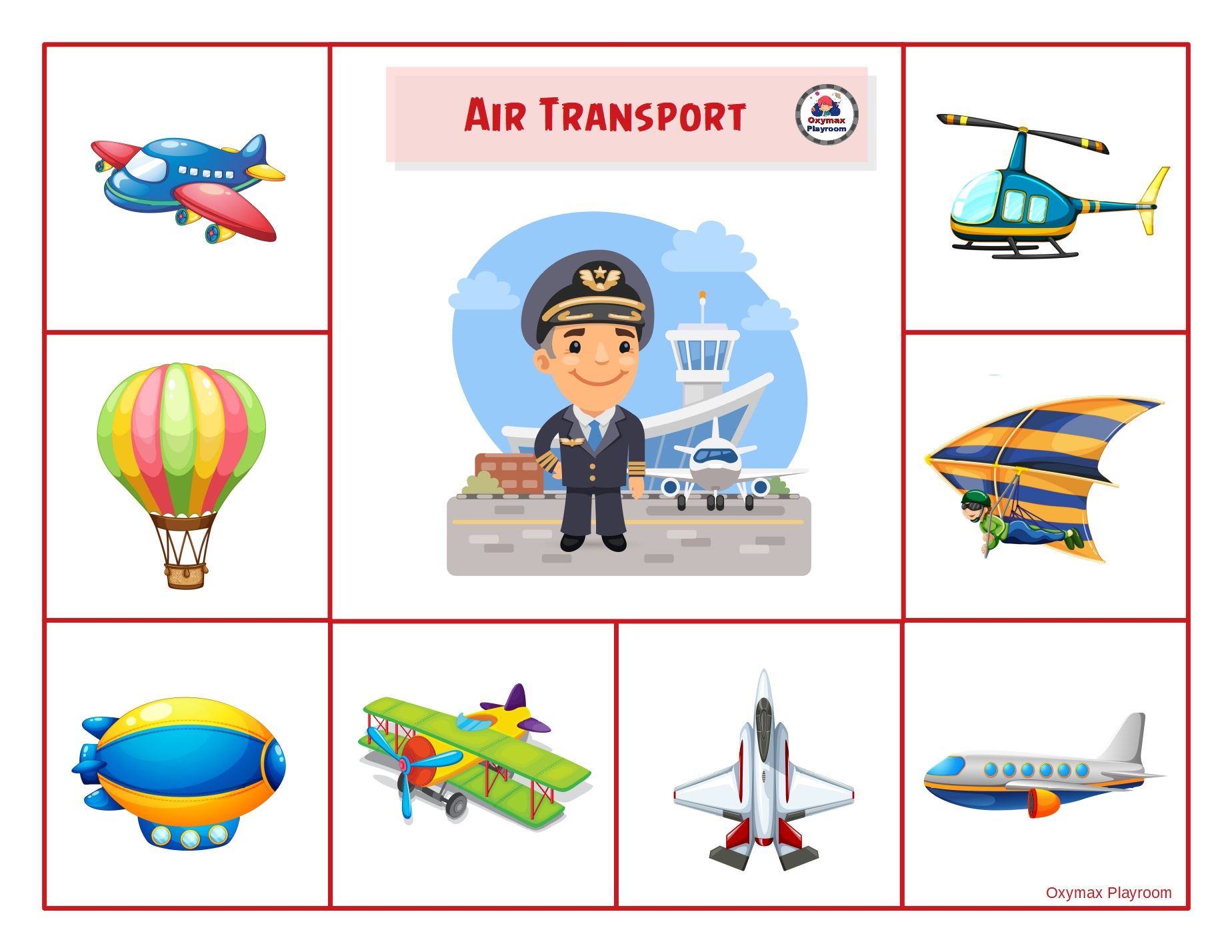 Match The Land Transportation Transportation Preschool Transport 