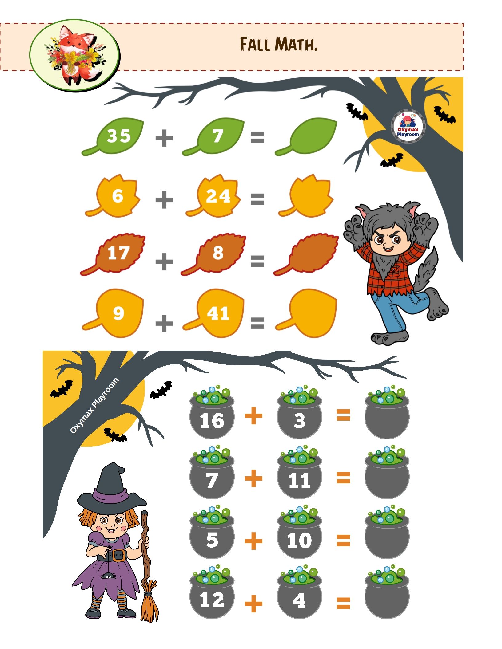 Fall Worksheets And Printables