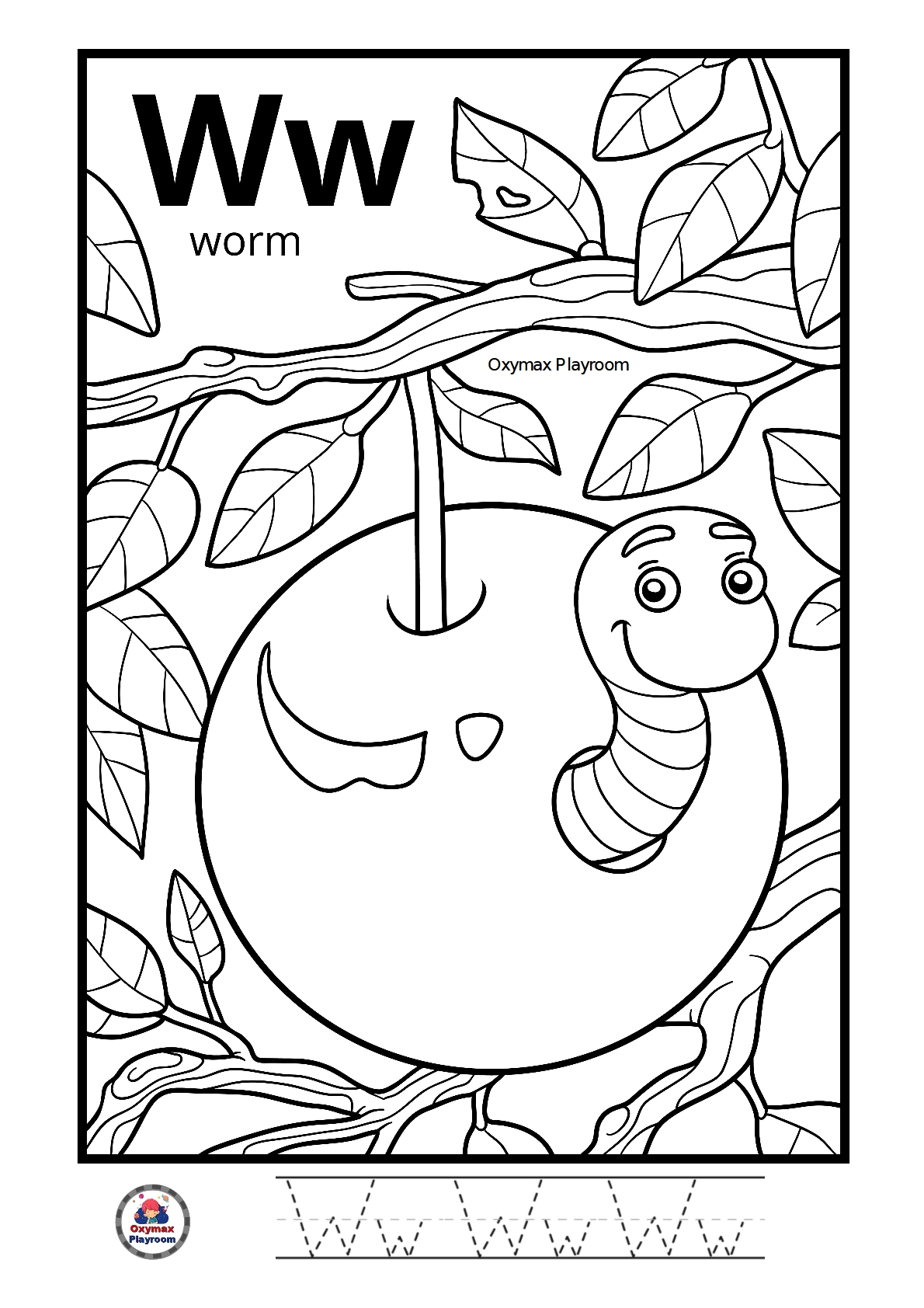 Alphabet Coloring Pages For Kids Printable