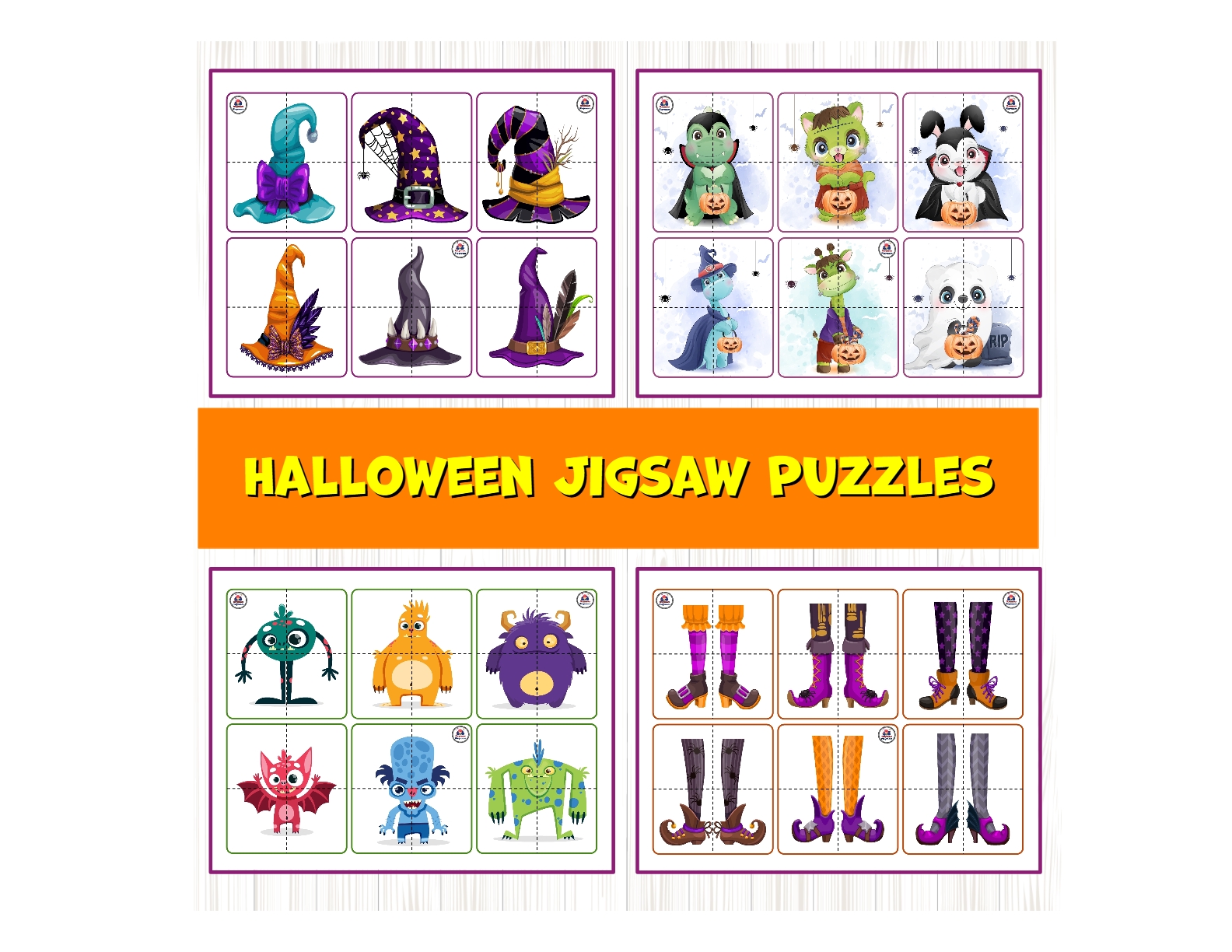 Halloween Puzzles Printable for kids