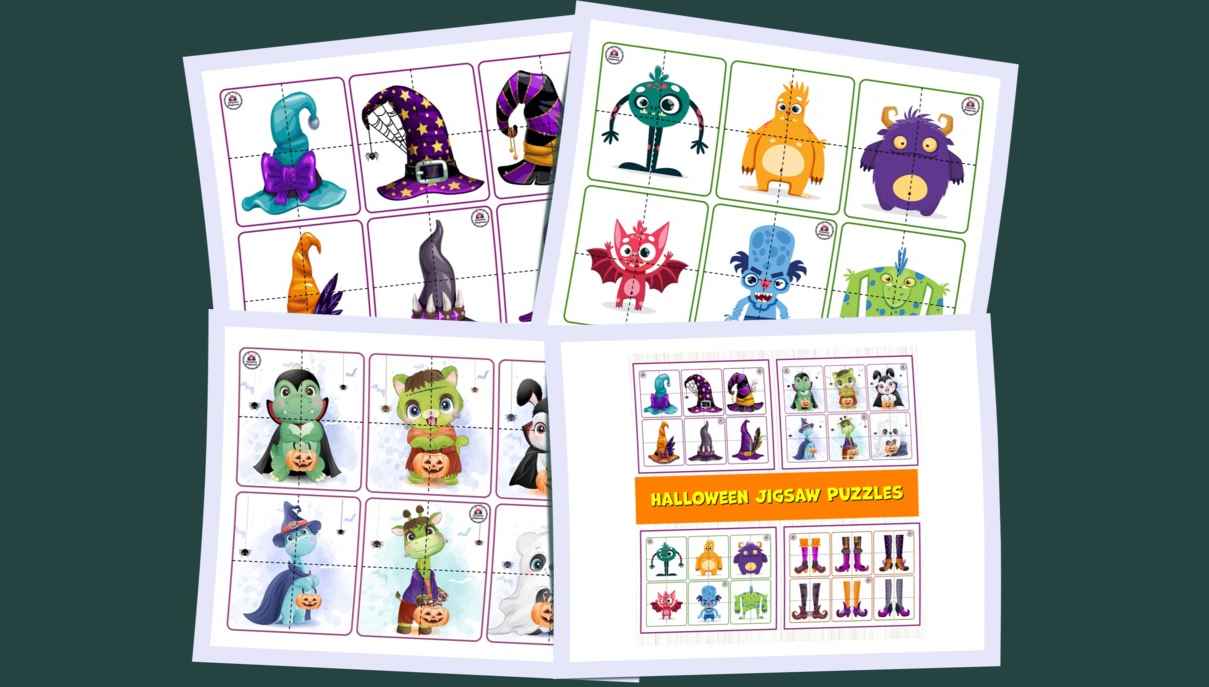 Halloween Puzzles Printable for kids