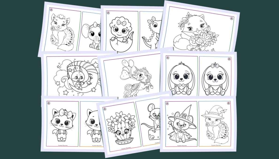 20 Free coloring pages for kids
