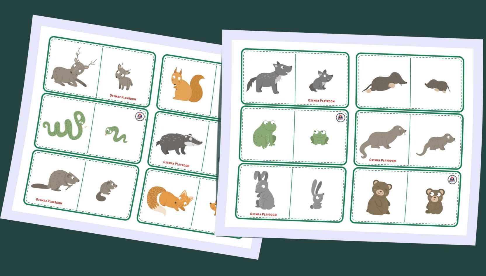 Free Printable Activities for Kids. Where is my mom? Mama & Baby Animal Match