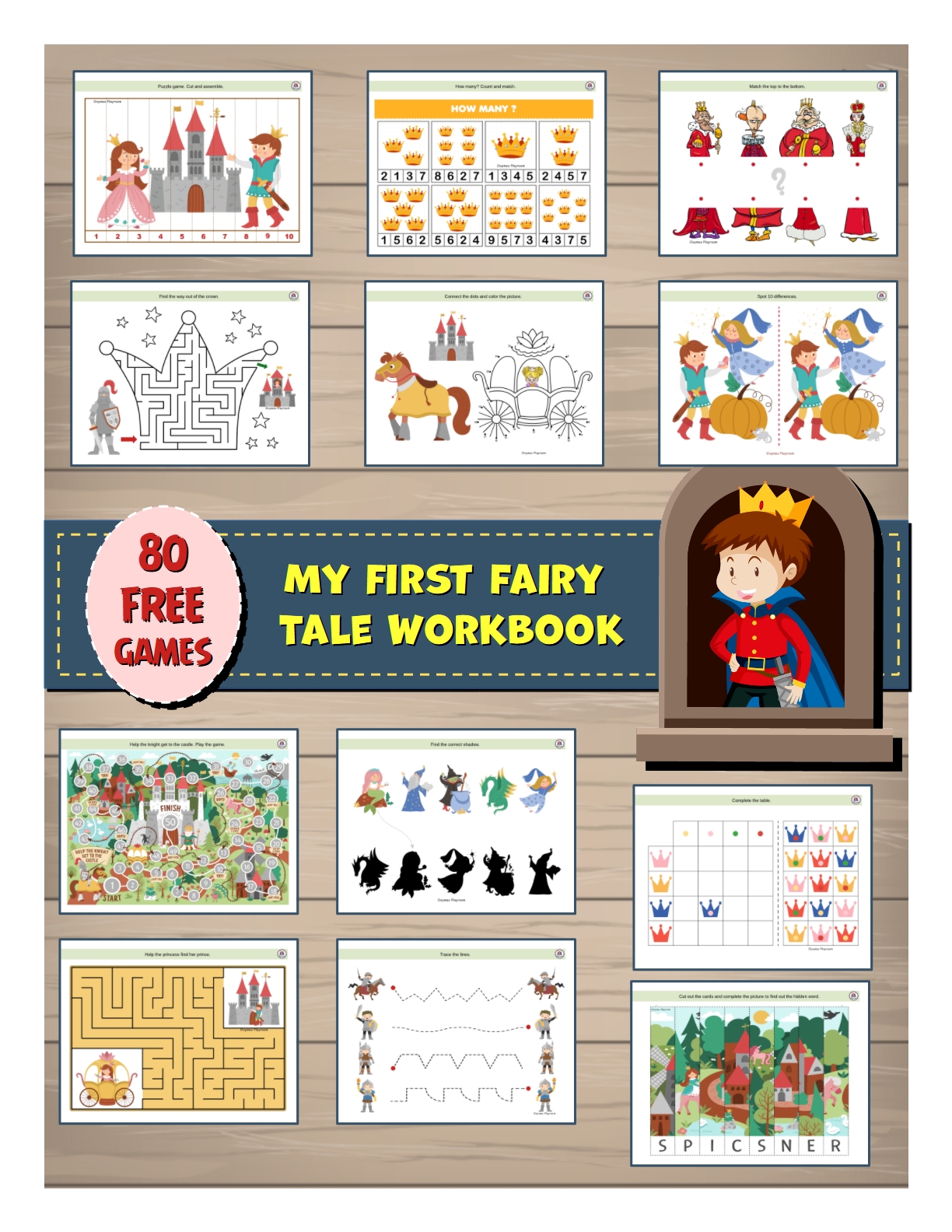 Free Educational Games For Kids. My First Fairy Tale Workbook