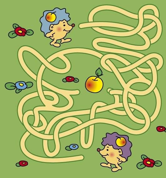 Лабиринт для детей картинки 5-6 лет цветной, днем