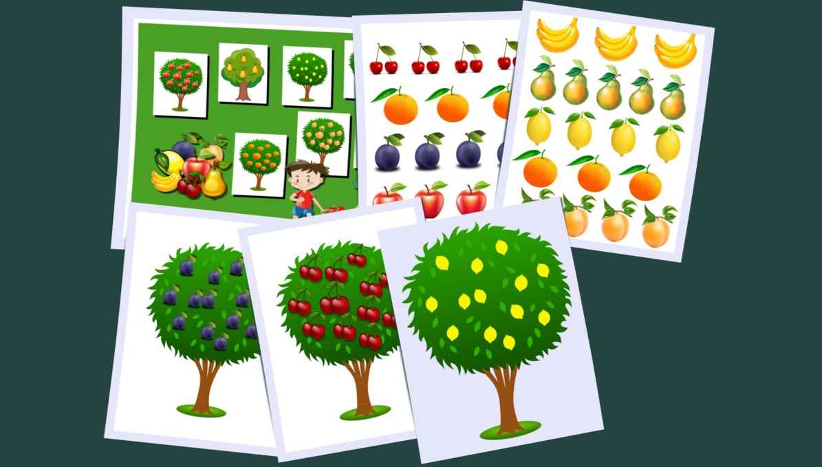 Игра дерево с фруктами. Фруктовые деревья для дошкольников. Фруктовые деревья картинки для детей. Дидактическое дерево с фруктами. Фруктовое дерево игра.